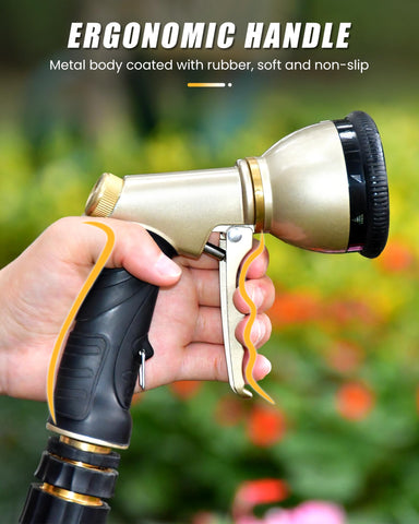 RAINPOINT water flow lock maintains steady spray with less hand fatigue