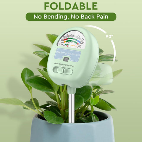 Raintrip soil moisture reading displays fast, helping prevent watering mistakes.