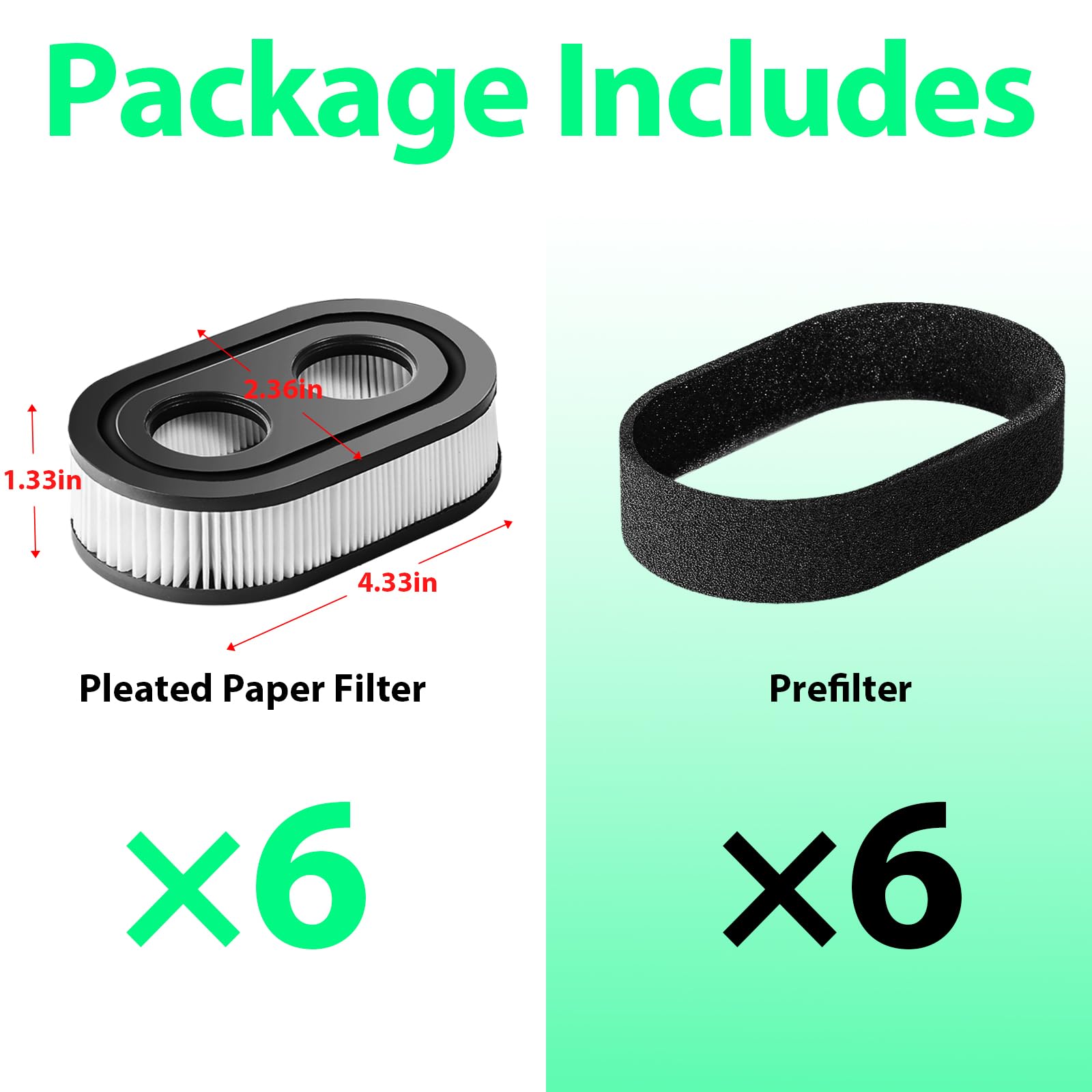 Raipoment 593260 packaging design showcases quick install for small engines.