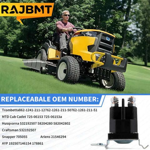 RAJBMT 12V starter solenoid sealed design protects against moisture and dust