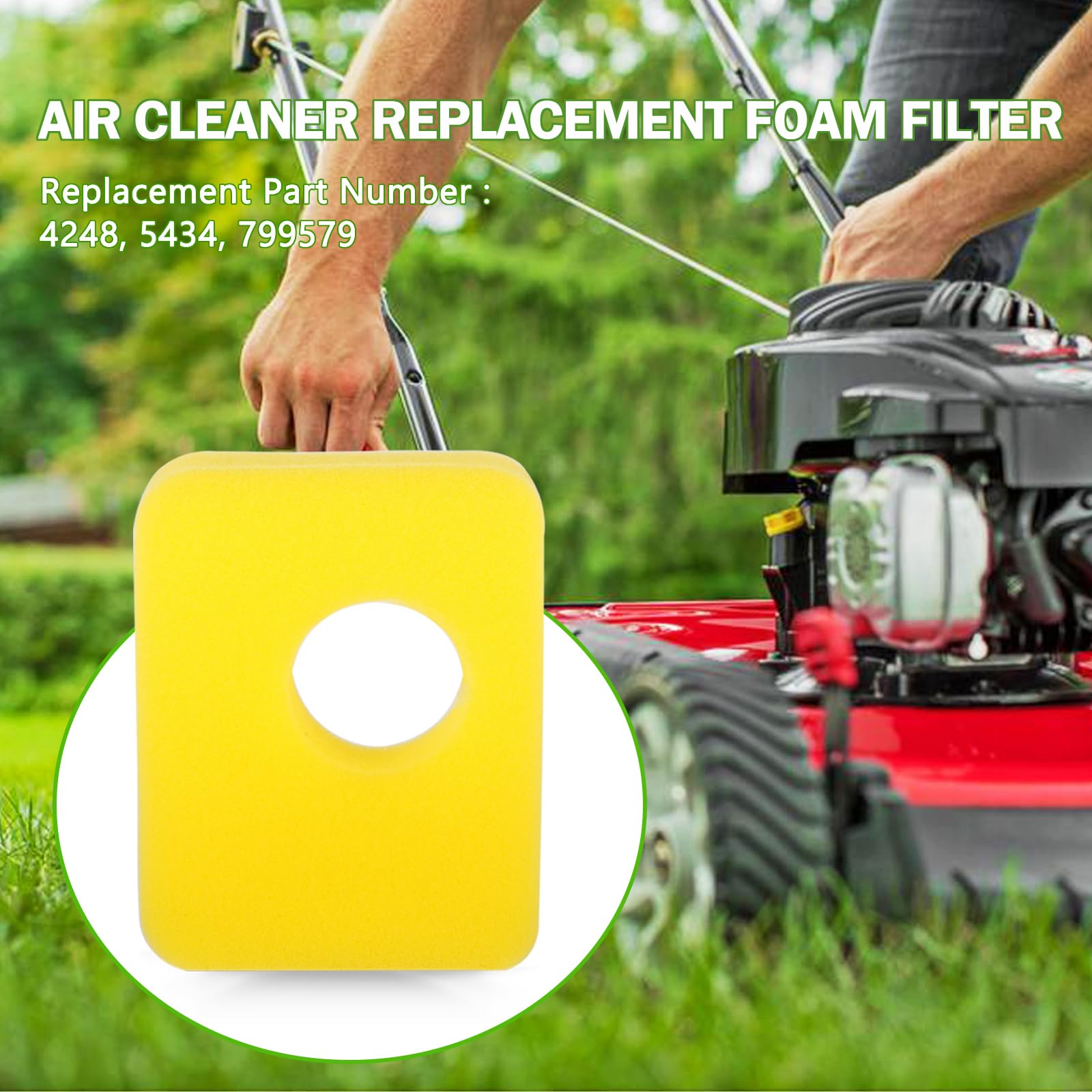 Rakiyada 550E-550Ex compatible air filter for mower engine