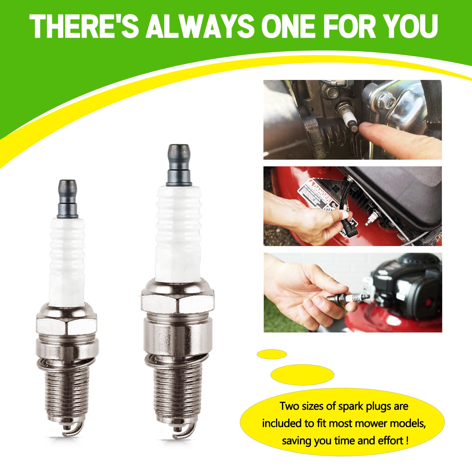 Rakiyada packaging shows the 2 air filters, 2 pre-filters, and 2 spark plugs