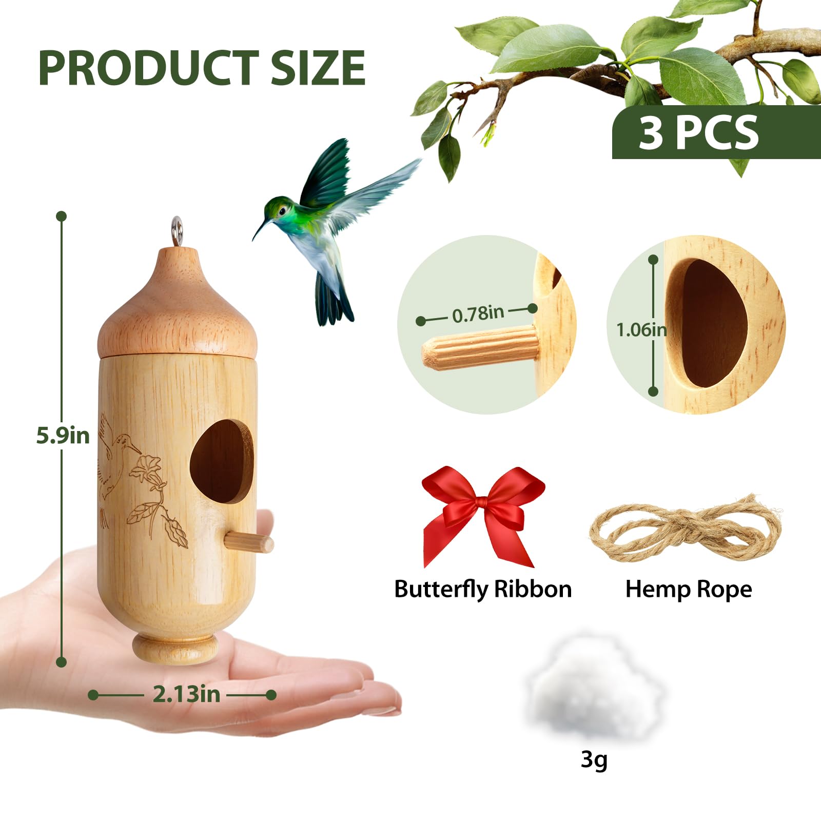 Rakovar hummingbird house blends with garden decor and patio ambiance.