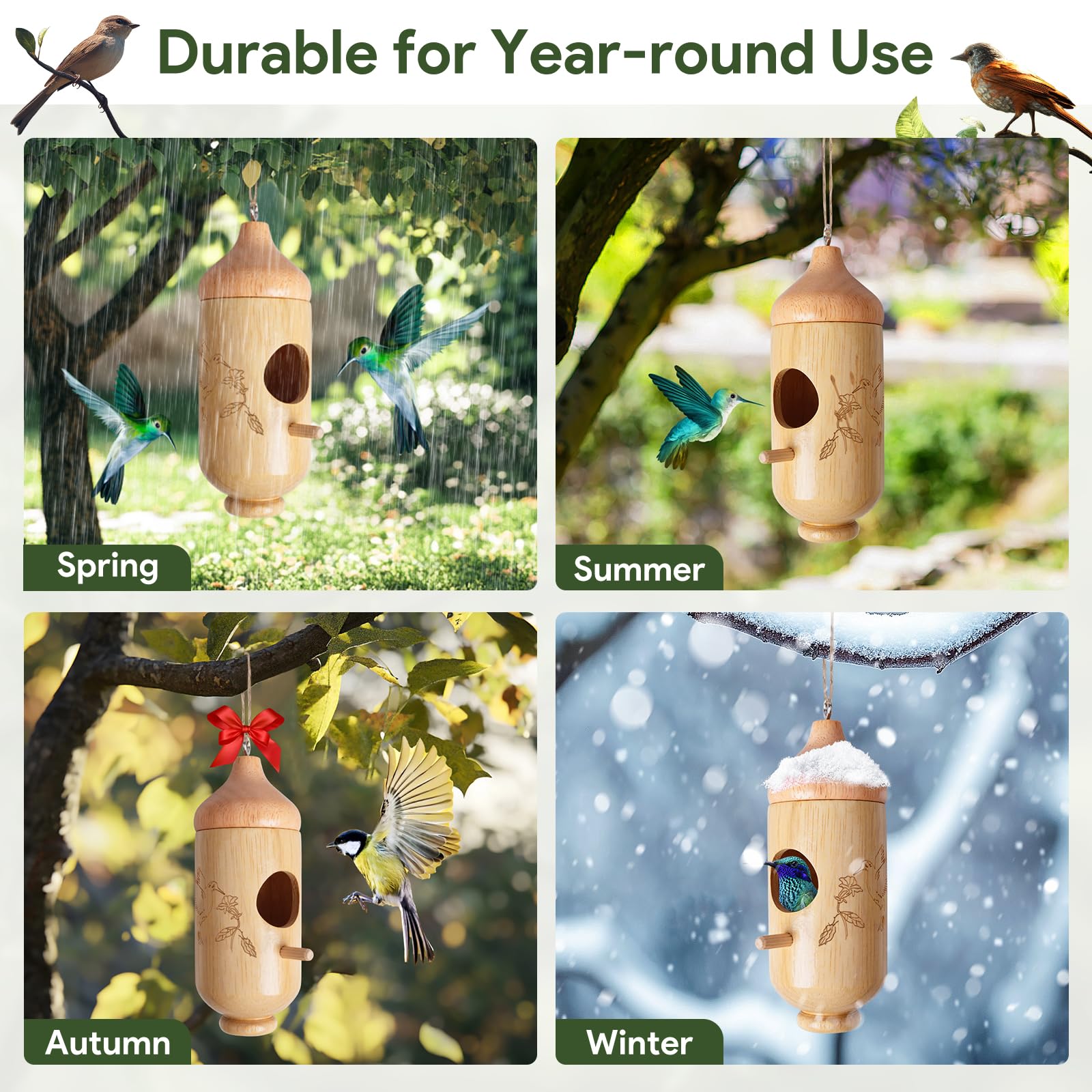 Rakovar hummingbird house adds spring atmosphere to your garden.