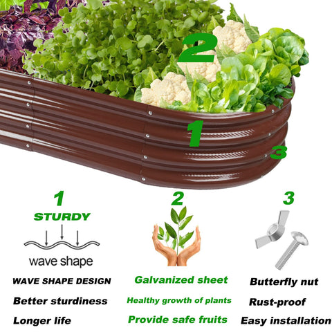 Rakukiri bed holds 68 gallons of soil for expansive planting