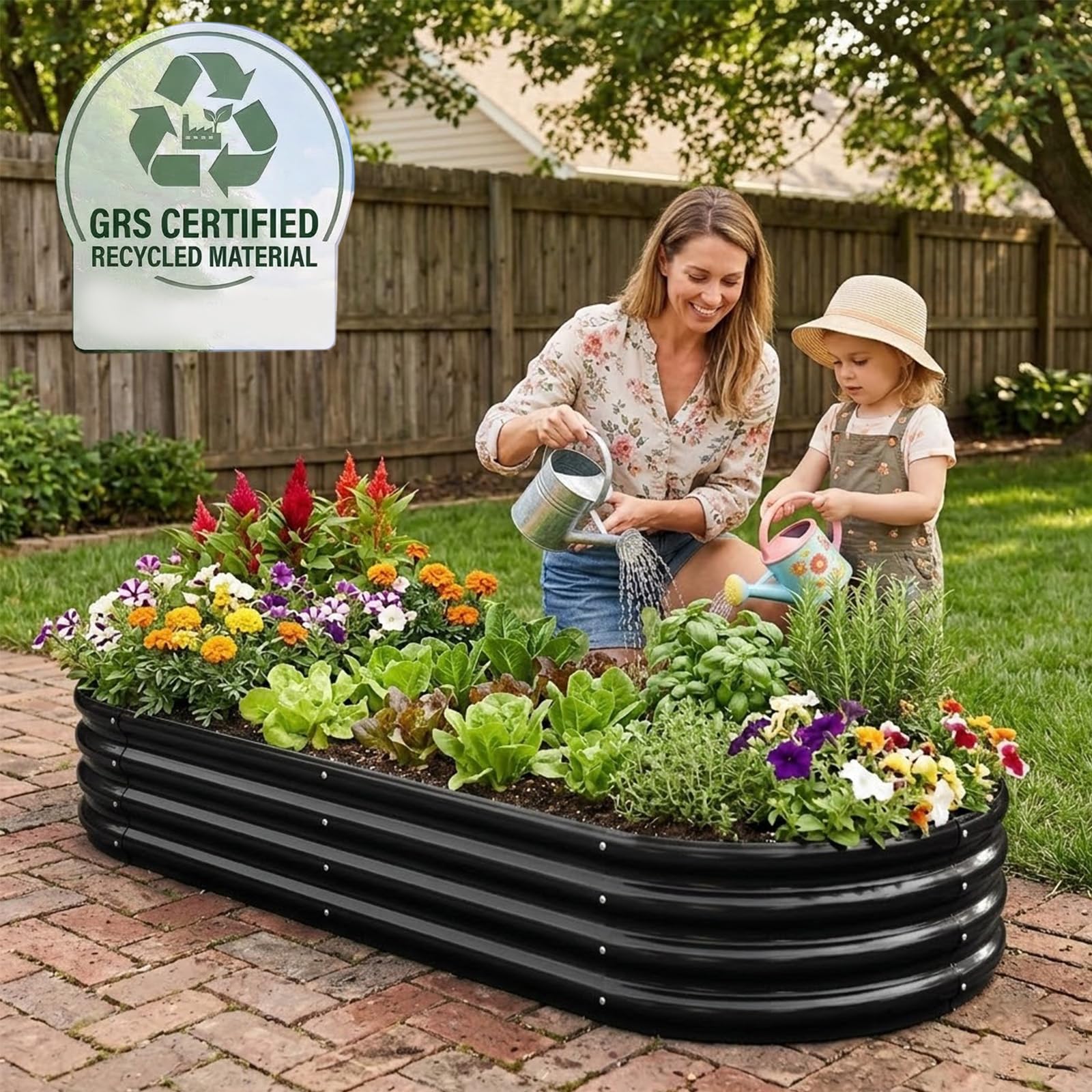 Rakukiri galvanized planter assembly highlights easy setup for quick DIY.