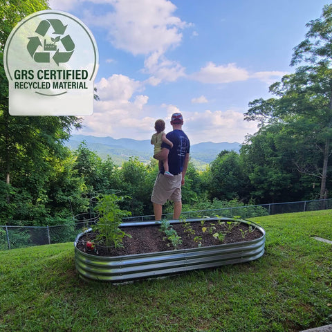 Rakukiri galvanized planter open base highlighting drainage-friendly design for healthy roots.