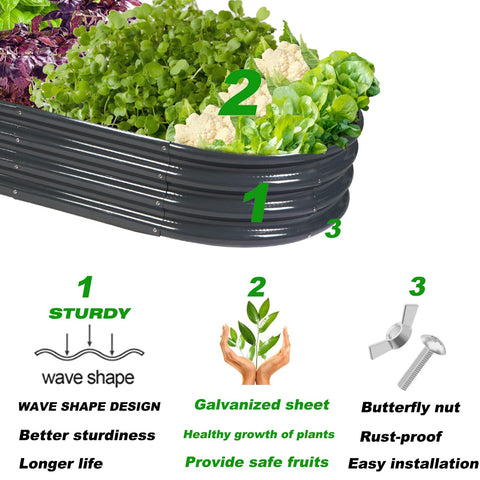 Rakukiri open base prevents water pooling around plant roots.