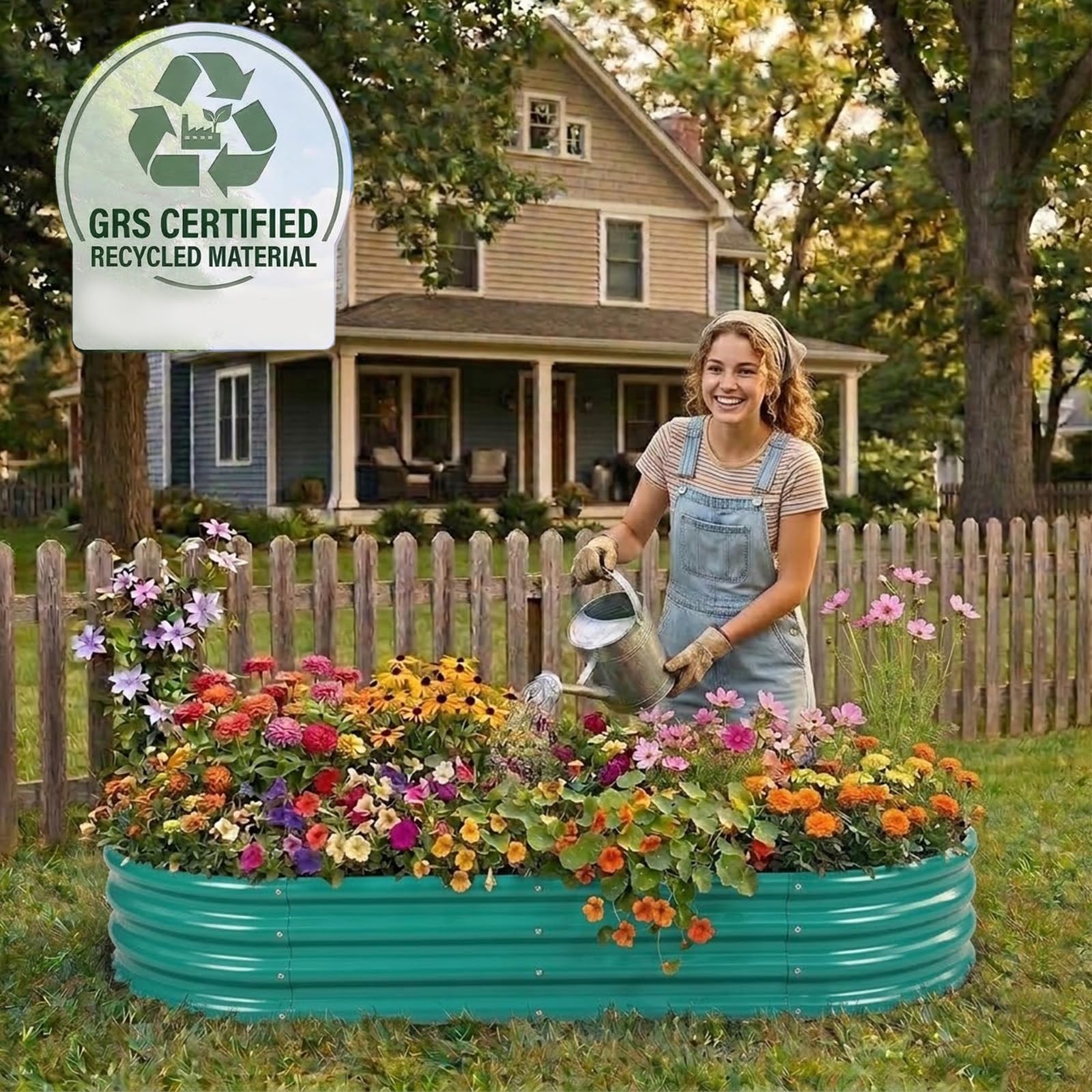 Rakukiri oval planter supports nutrient uptake in an open-root environment.
