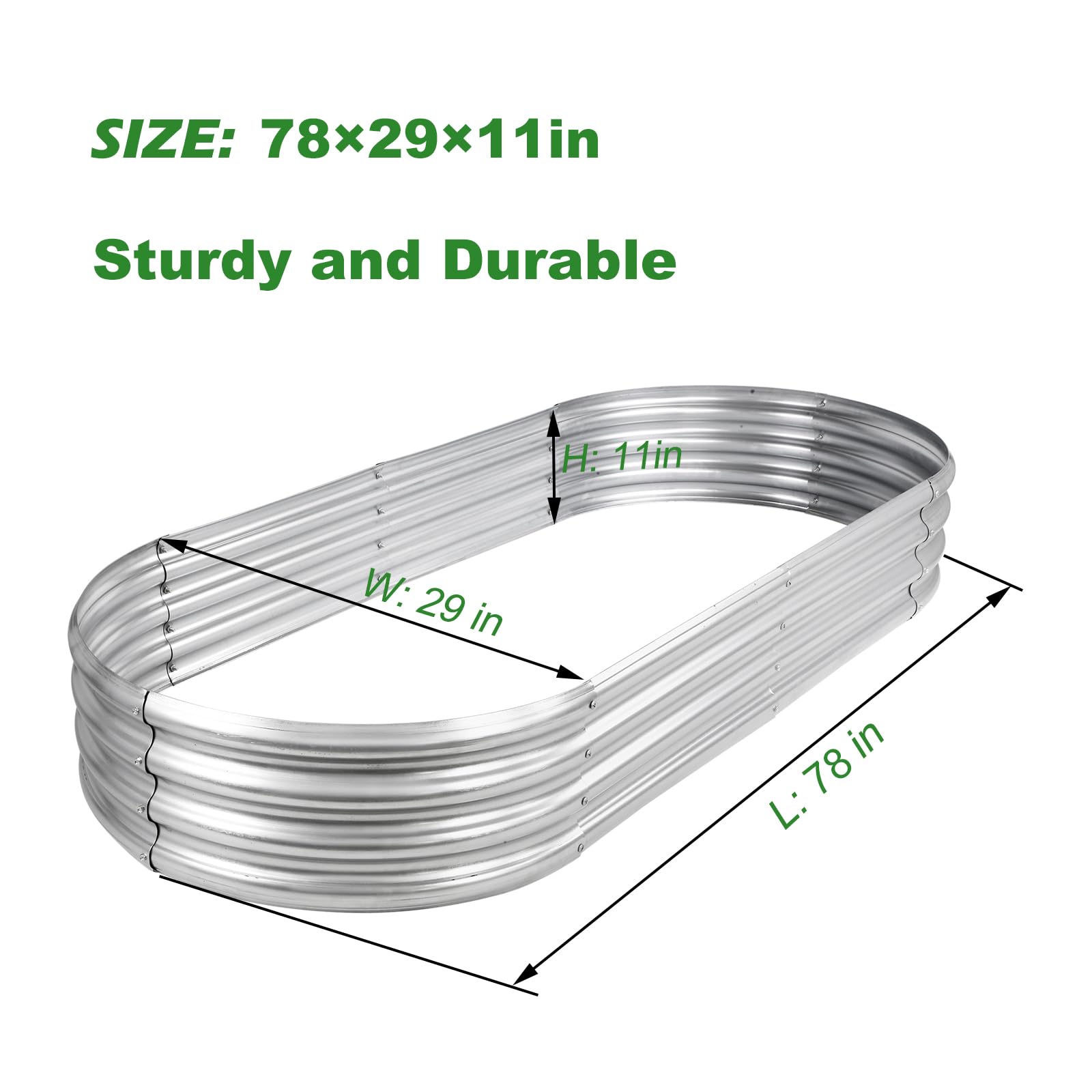 Rakukiri oval metal bed assembly demonstrating quick setup with included hardware.