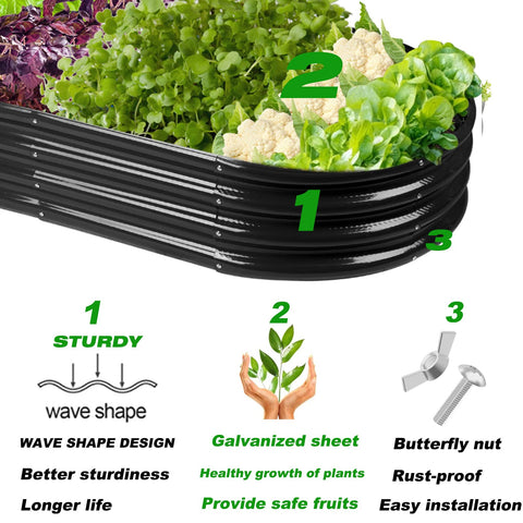 Rakukiri recycled-material planter promotes sustainable outdoor gardening.