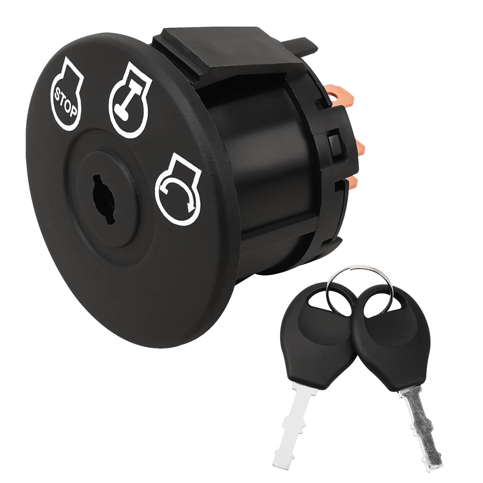 RAMATA ignition switch 077-8076-00 close-up for reliable starting and durability.