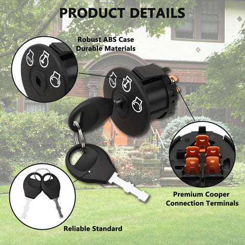 RAMATA ignition switch made from high-grade materials with oxidation resistance.