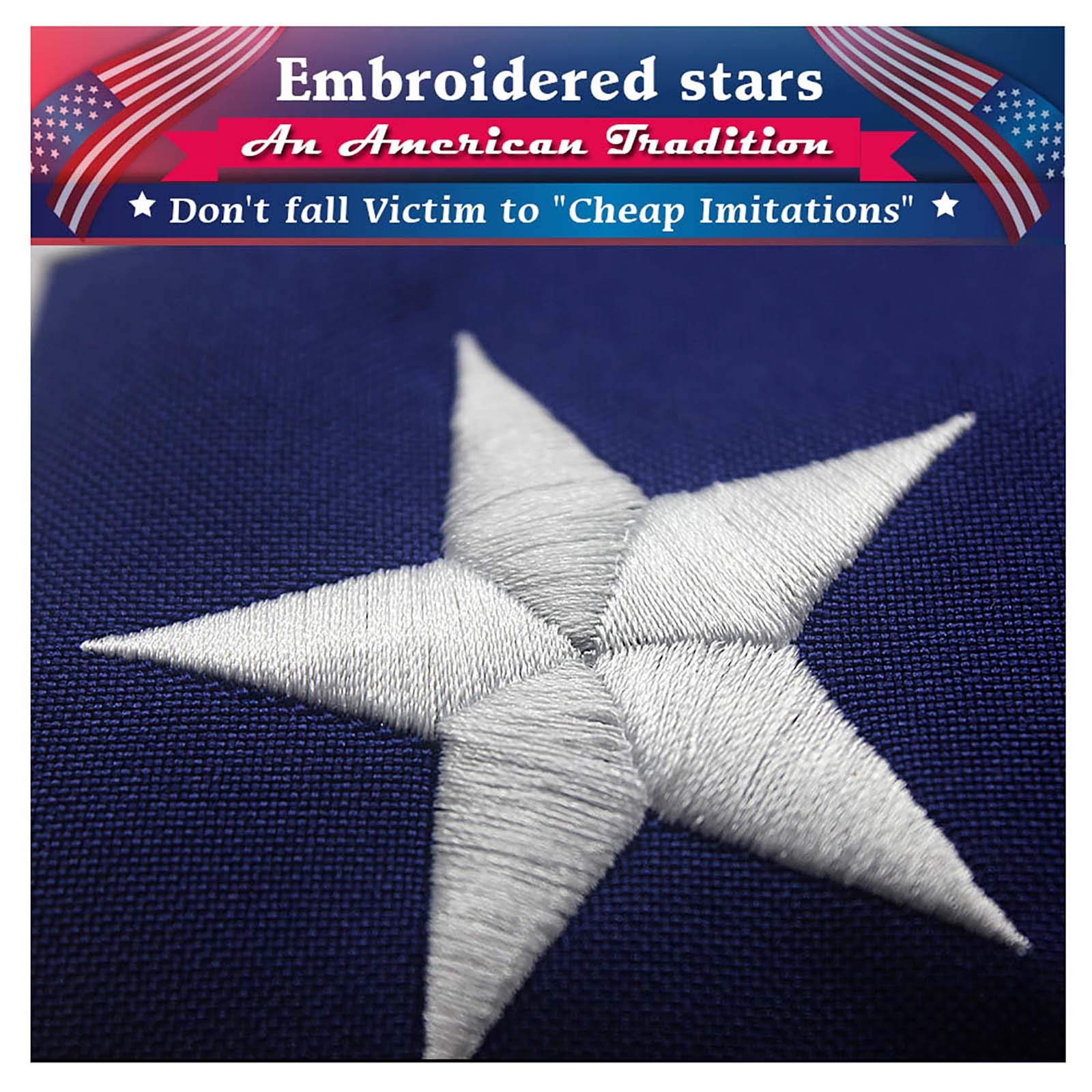 RamboN outdoor-flag UV-protected finish keeps colors vibrant in sunlight.