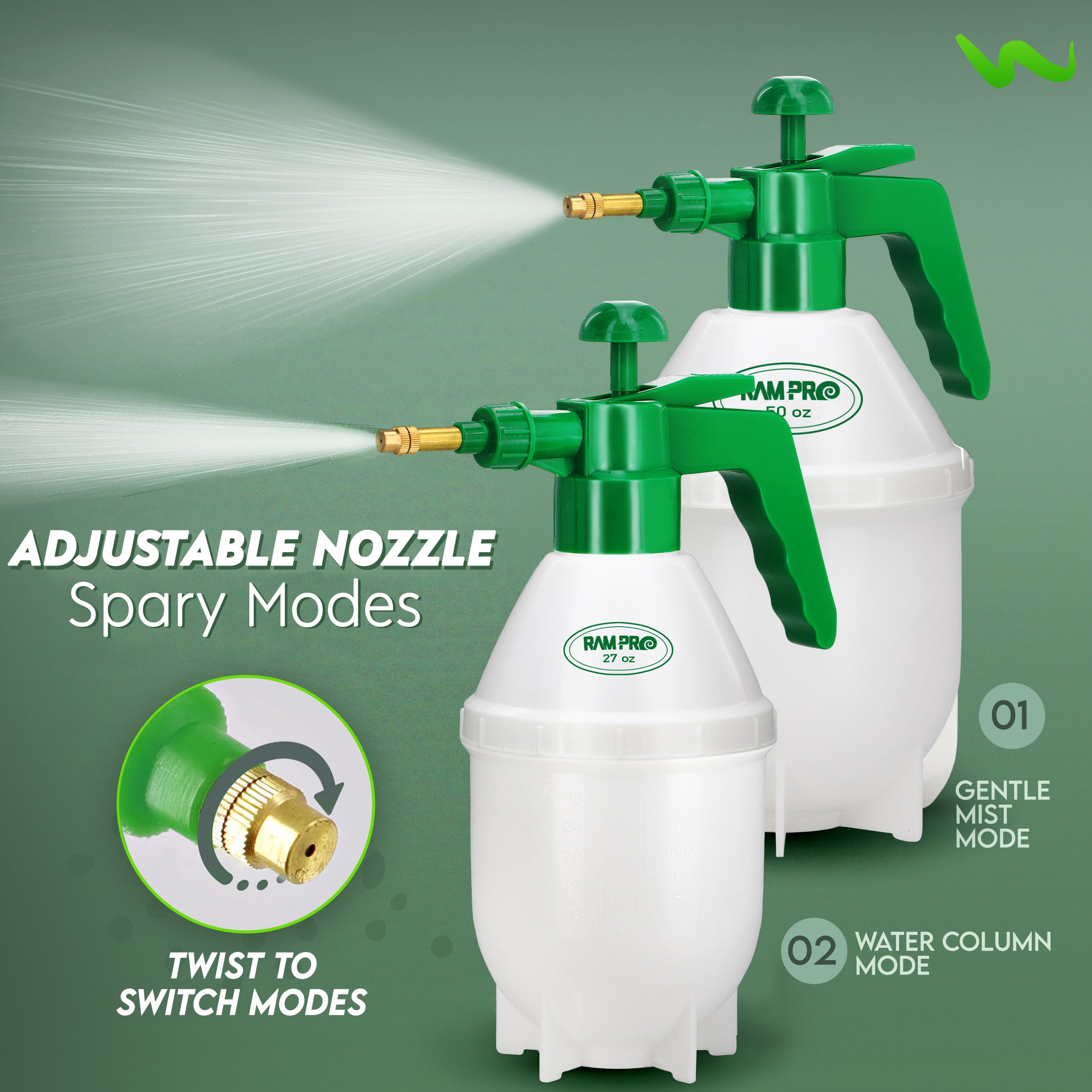 RamPro compact 1-liter capacity for portable garden chores