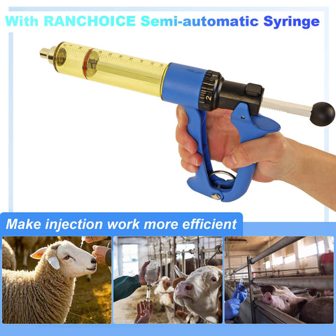 RANCH CHOICE durable syringe with easy disassembly for cleaning.