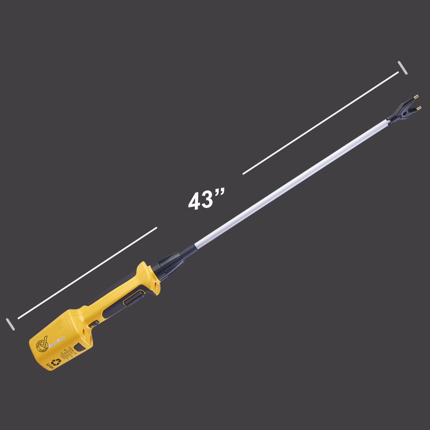 Detachable battery pack for quick swaps to extend ranch workflow