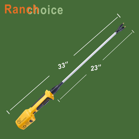 Detachable battery pack for quick swaps during livestock tasks
