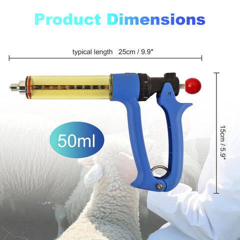 Ranch Choice ergonomic, non-slip handle reduces fatigue during long dosing sessions.