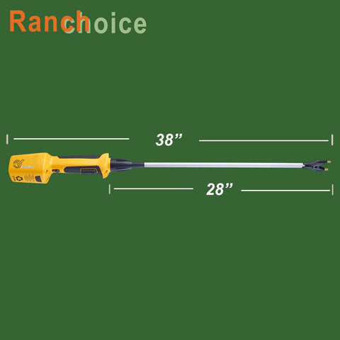 Ergonomic rubber-wrapped handle on the RANCH CHOICE prod reduces fatigue during long shifts.