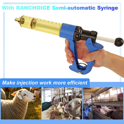 Ranch Choice Luer Lock tip fits most needles for versatile injections.
