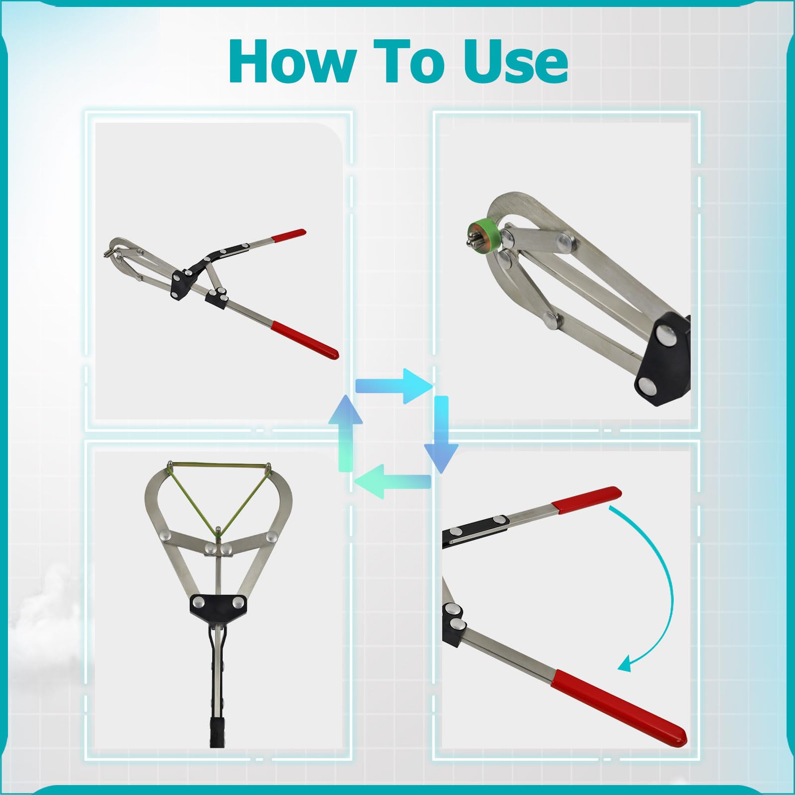 RANCH CHOICE multi-use livestock tool for dehorning and tails work.