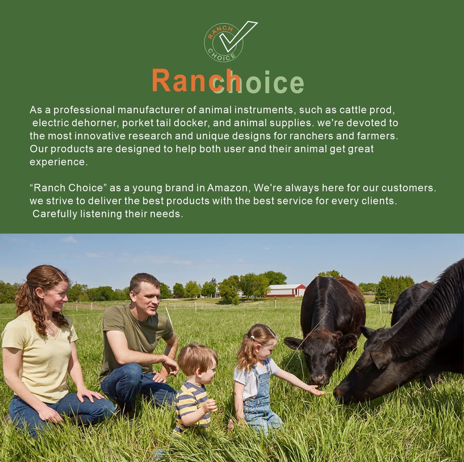 RANCH CHOICE in-use scenario showing calm, efficient livestock handling