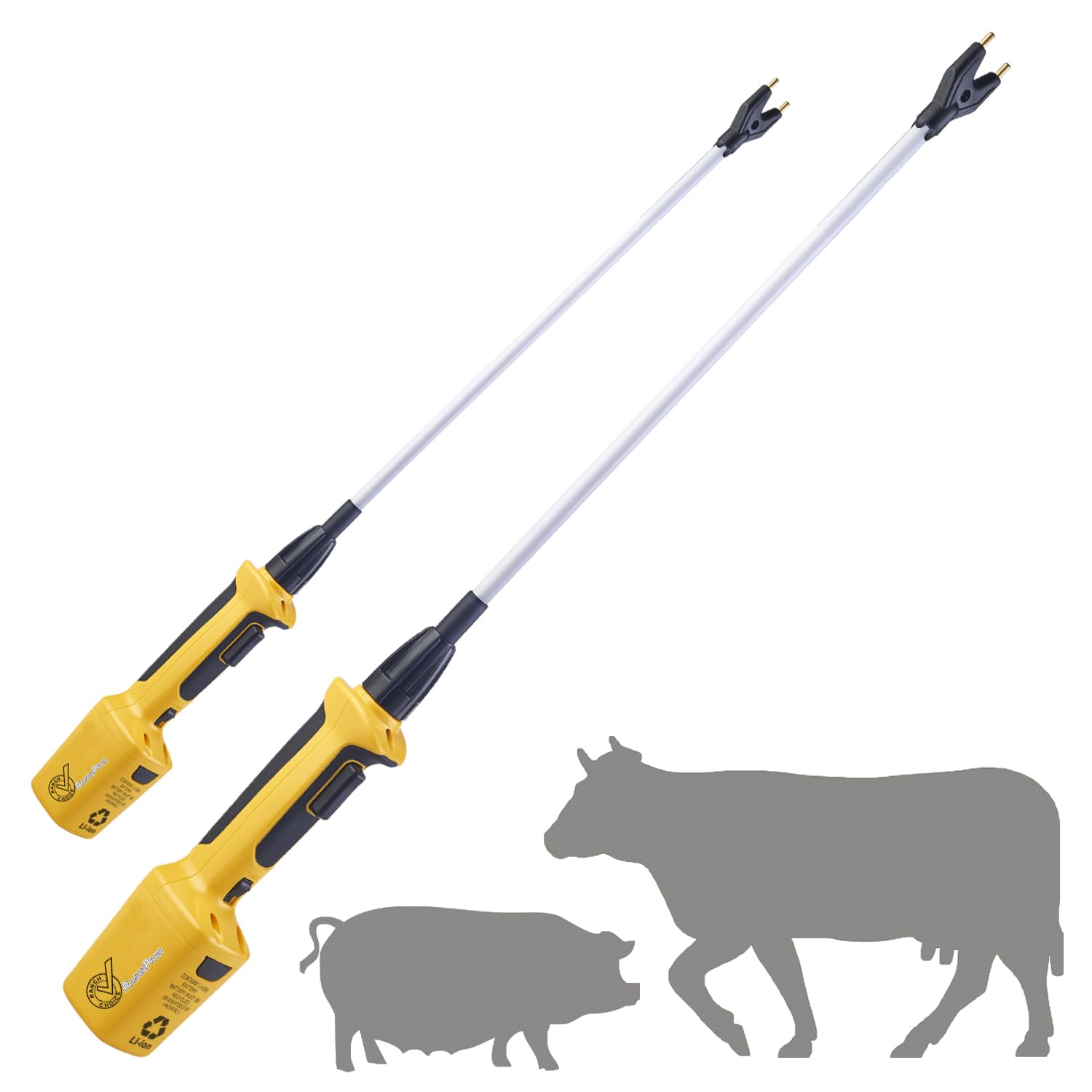 RANCH CHOICE rechargeable livestock prod with 33 inch length for versatile handling