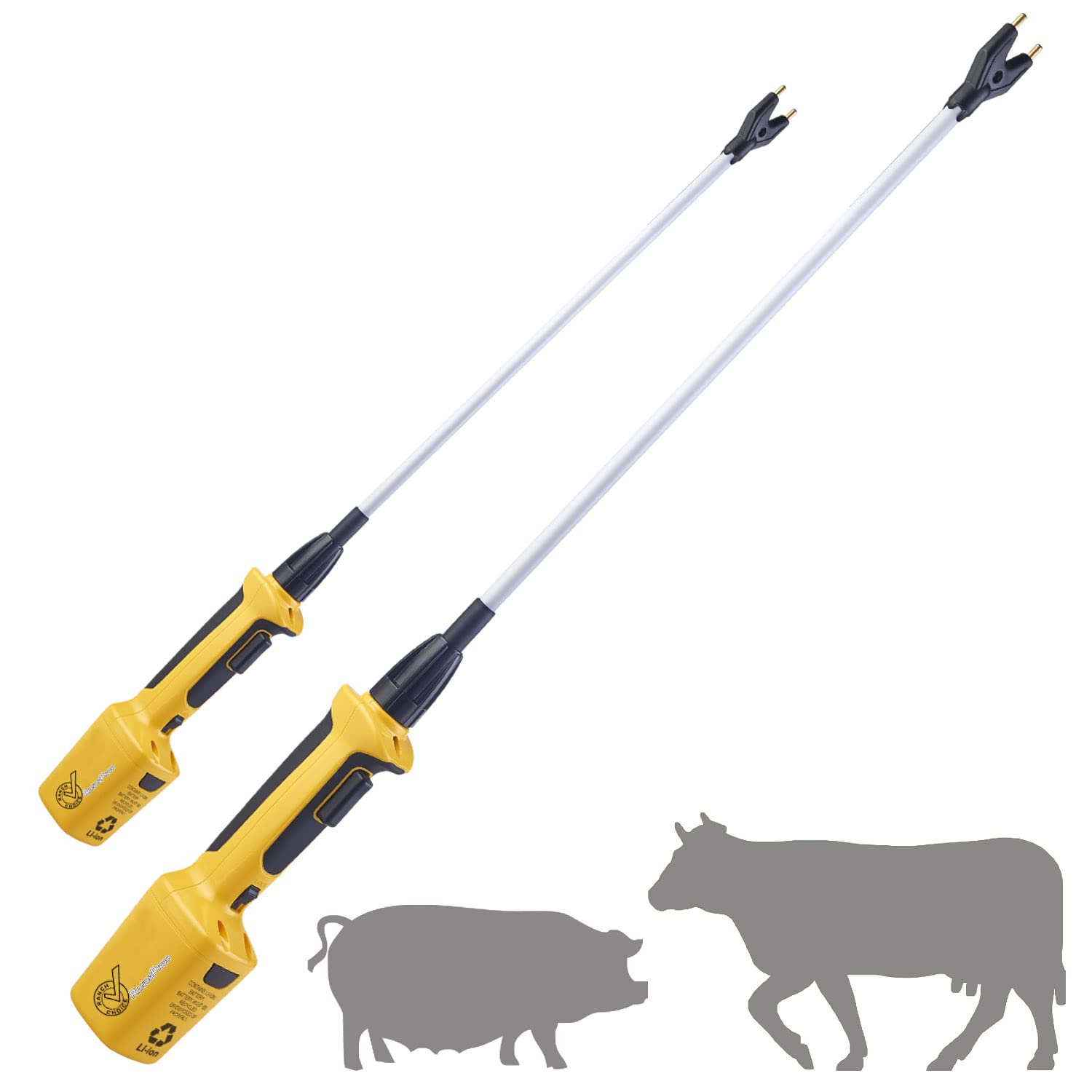 RANCH CHOICE rechargeable livestock prod for cows: portable cattle handling aid boosts efficiency