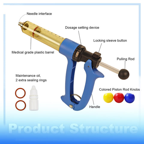 Ranch Choice reusable seals keep the syringe durable between cleanings on the farm.
