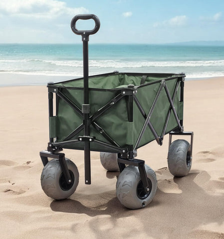 Rangland wagon on 9 inch all-terrain balloon wheels.