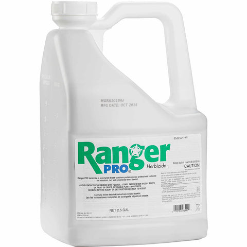 Ranger Pro glyphosate application in spray setup for residential weed control.