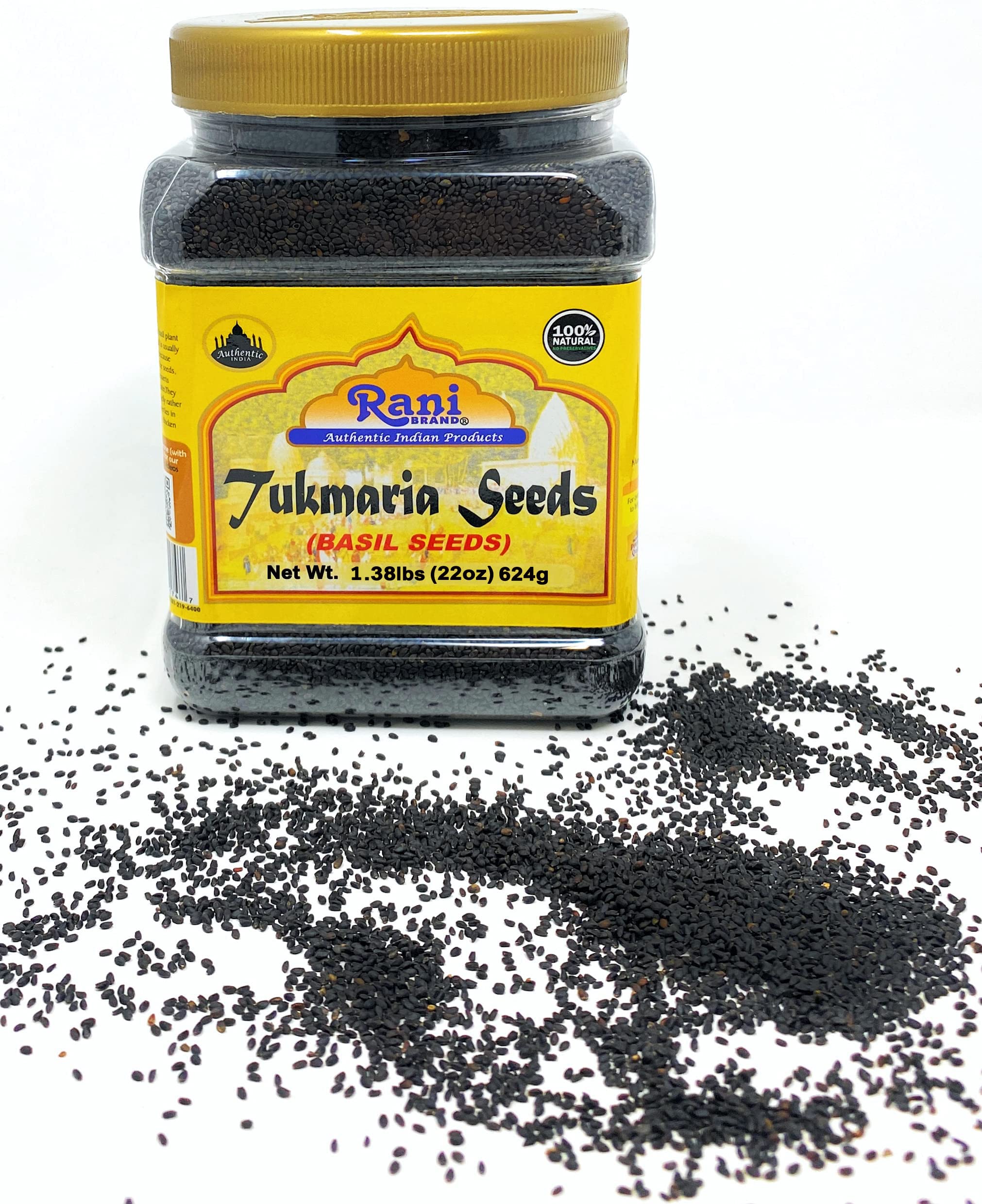 Rani Tukmaria basil seeds Indian origin authenticity cue.