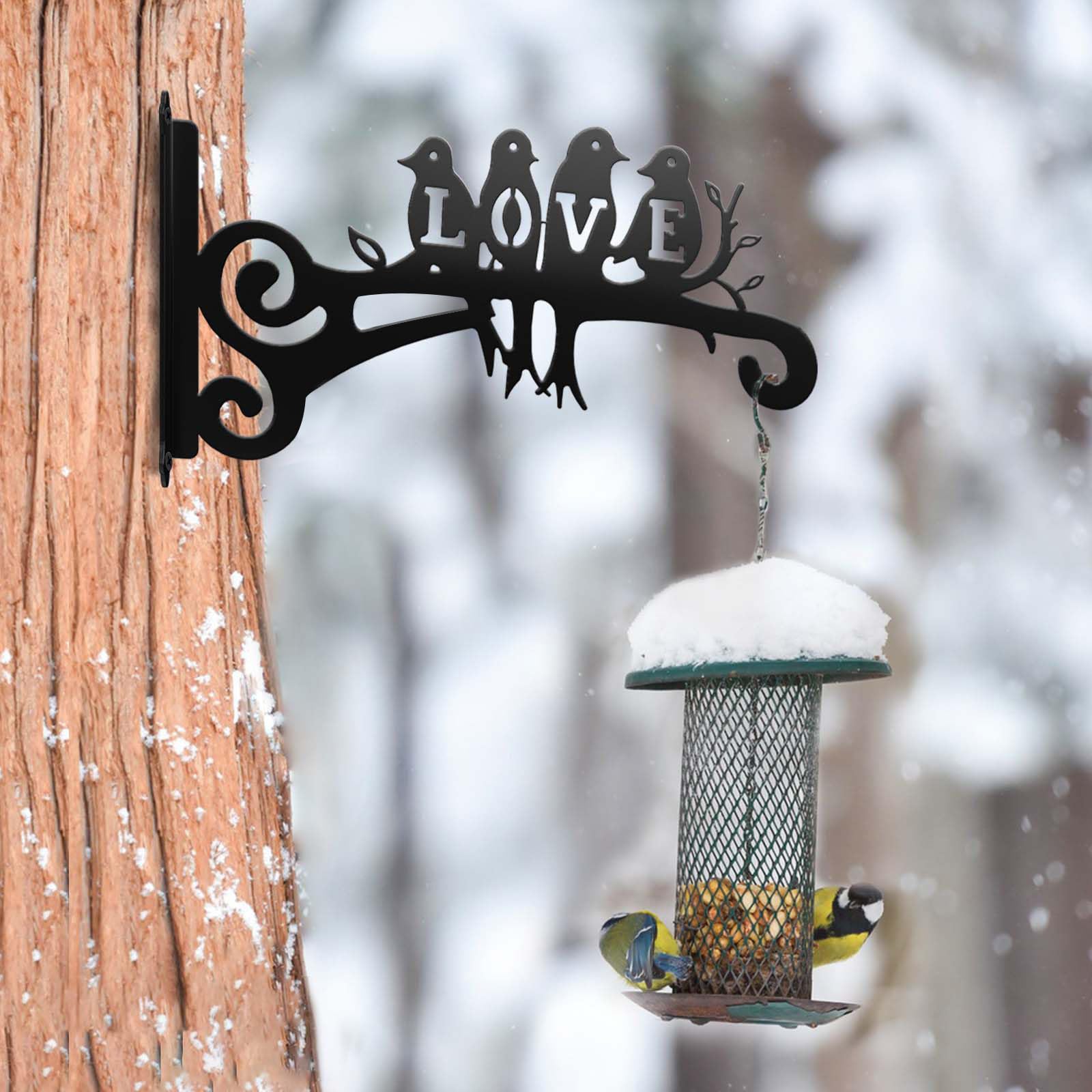 RANRTI bird feeder hanger doubles as wind chime or lantern hook.