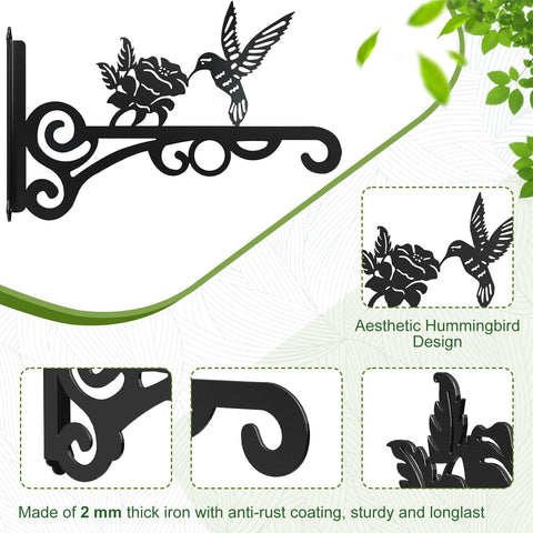 RANRTI bird-feeder hanger adds garden charm and versatility.