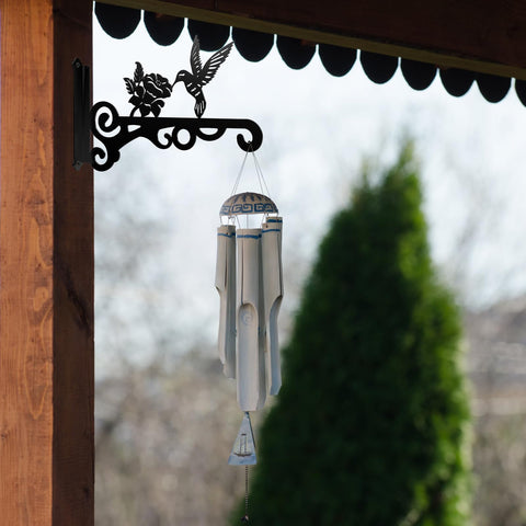 RANRTI wind-chime-lantern-hanger creates a decorative outdoor focal point.