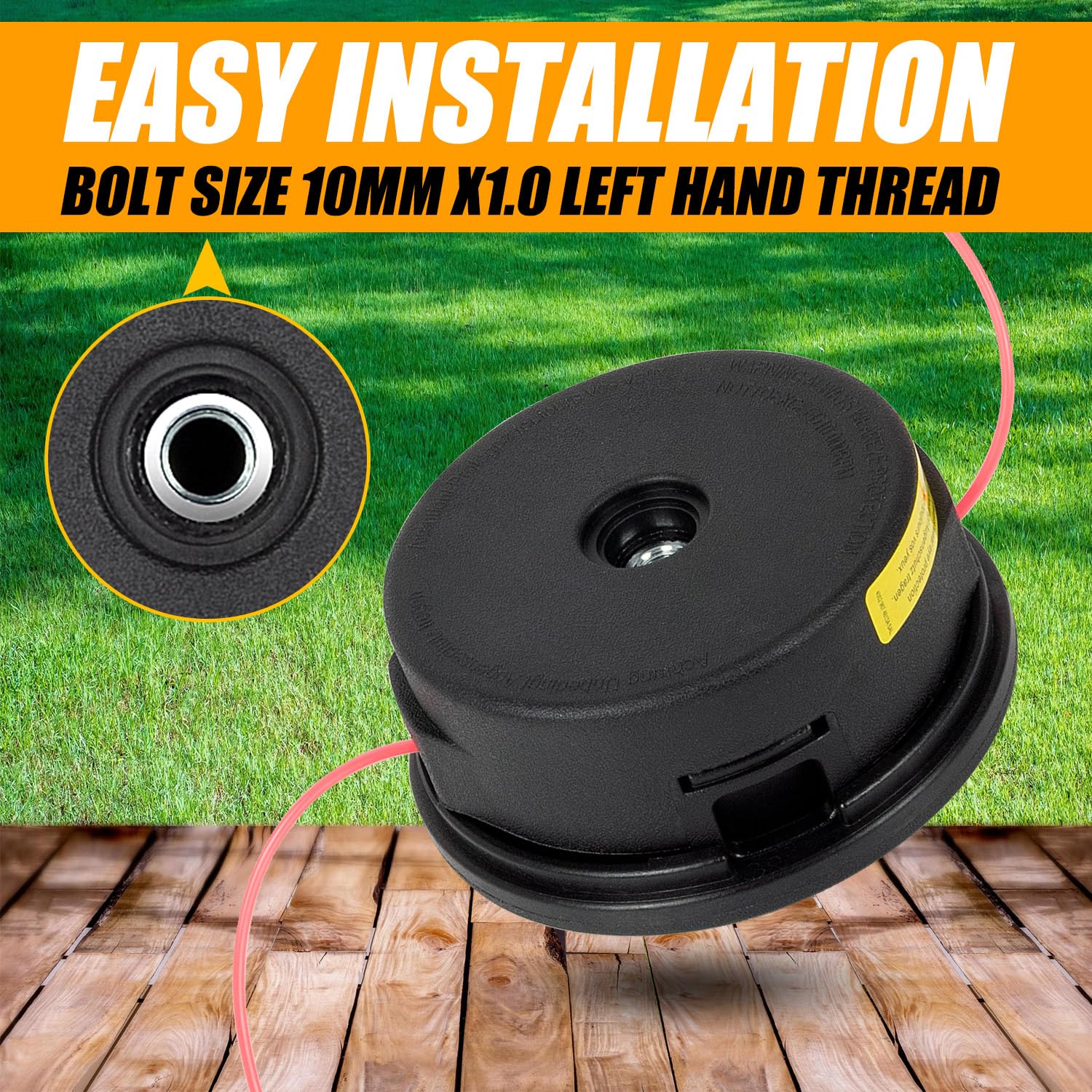RANSOTO AutoCut 25-2 trimmer head box label highlights compatibility with STIHL models.