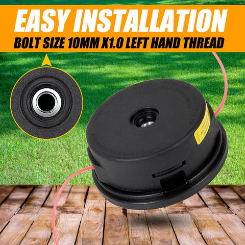 RANSOTO AutoCut 25-2 trimmer head box label highlights compatibility with STIHL models.
