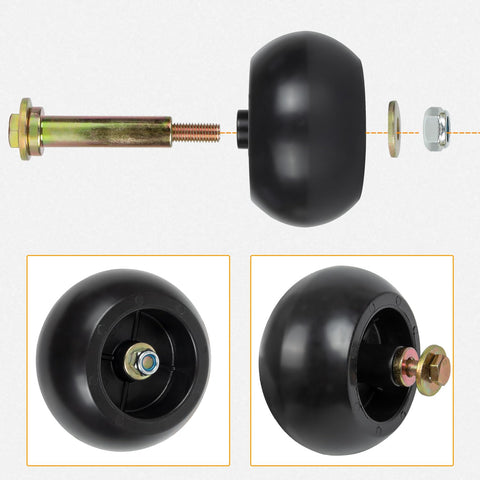 RANSOTO deck wheel kit durable assembly for heavy-duty mowing