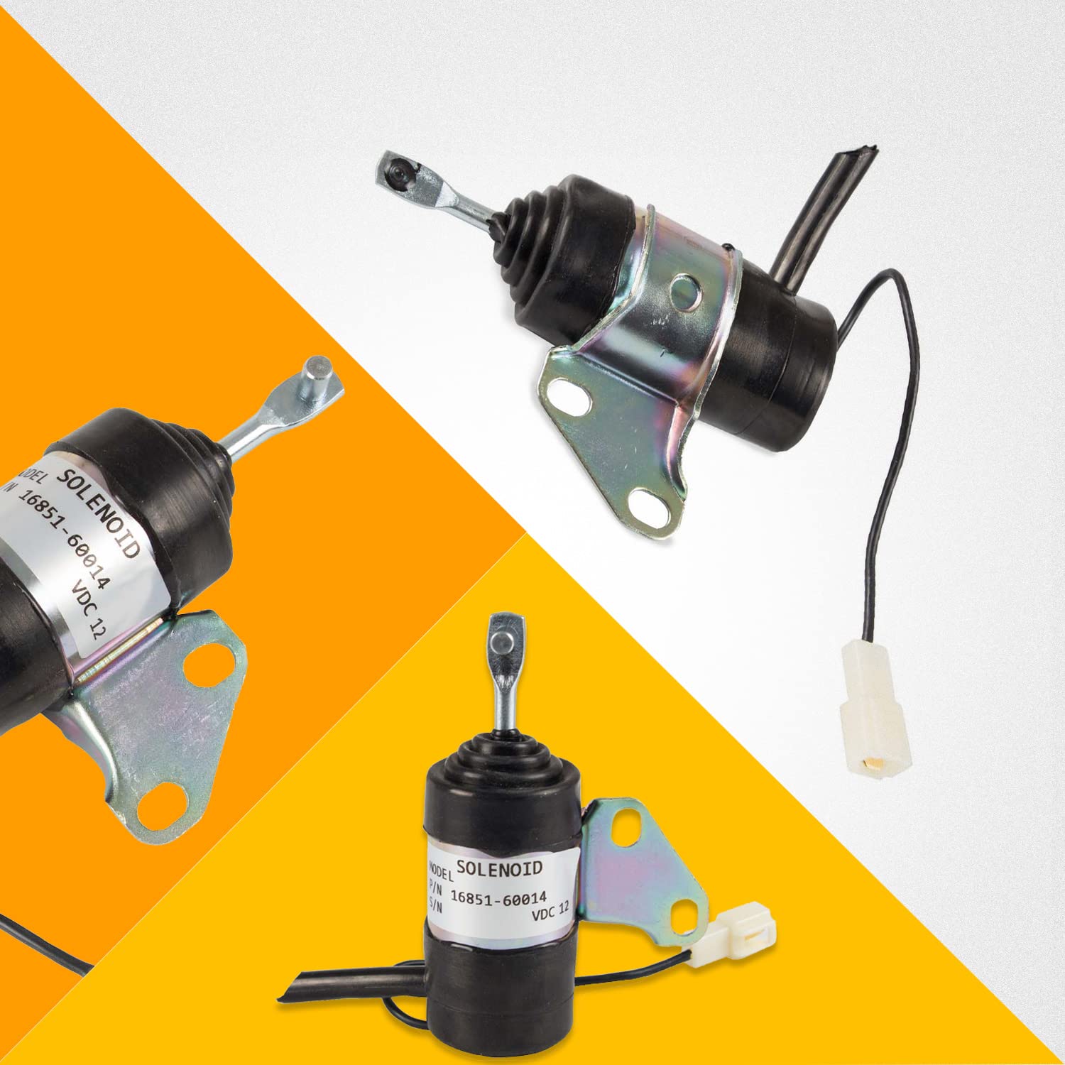RANSOTO solenoid for Kubota BX1500D easy-to-wire setup for fast replacement