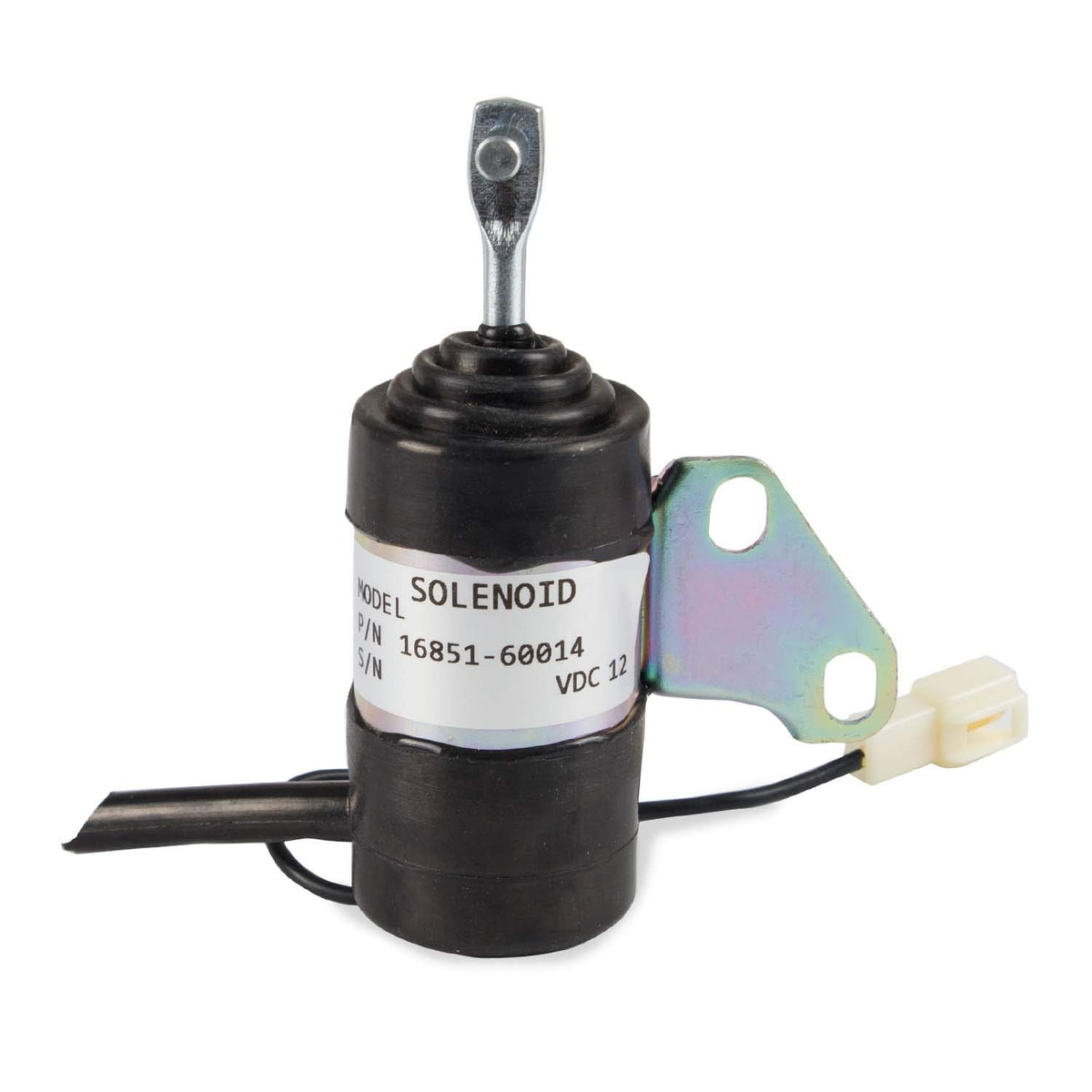 RANSOTO fuel shut off solenoid for Kubota BX2230D with rectangular connector for easy replacement
