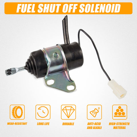 RANSOTO solenoid for Kubota RTV900R showing rectangular prong plug for quick wiring