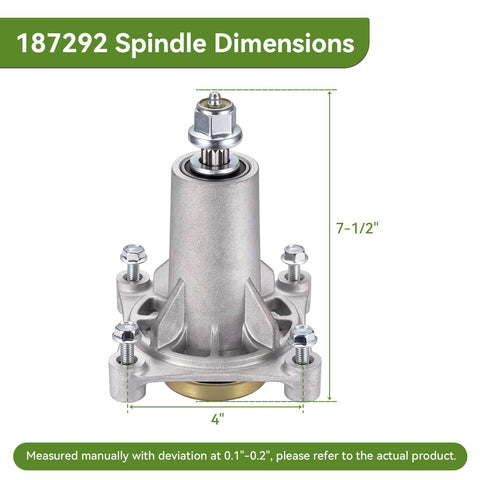 Ranwin spindle assembly for Craftsman HU 46-inch deck with smooth operation