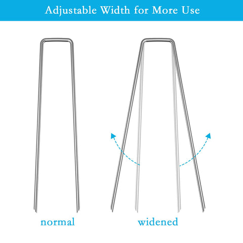 RAOOKIF 20pcs pack galvanized stakes ideal for lawn and garden projects