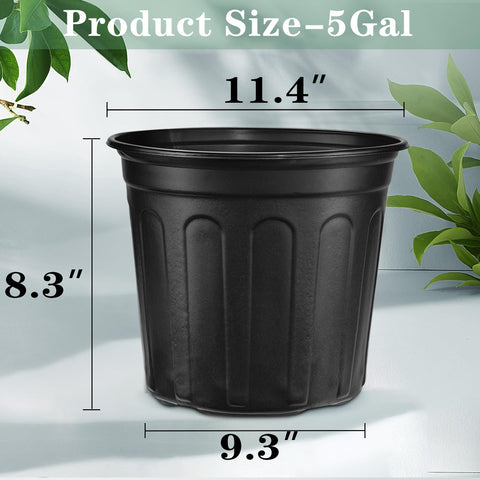 RAOOKIF soft flexible gallon pot demonstrates pliable material for reuse seasons