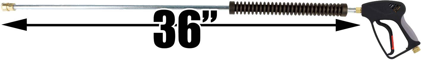 Raptor Blast 36-inch wand with durable zinc plating for extended reach.