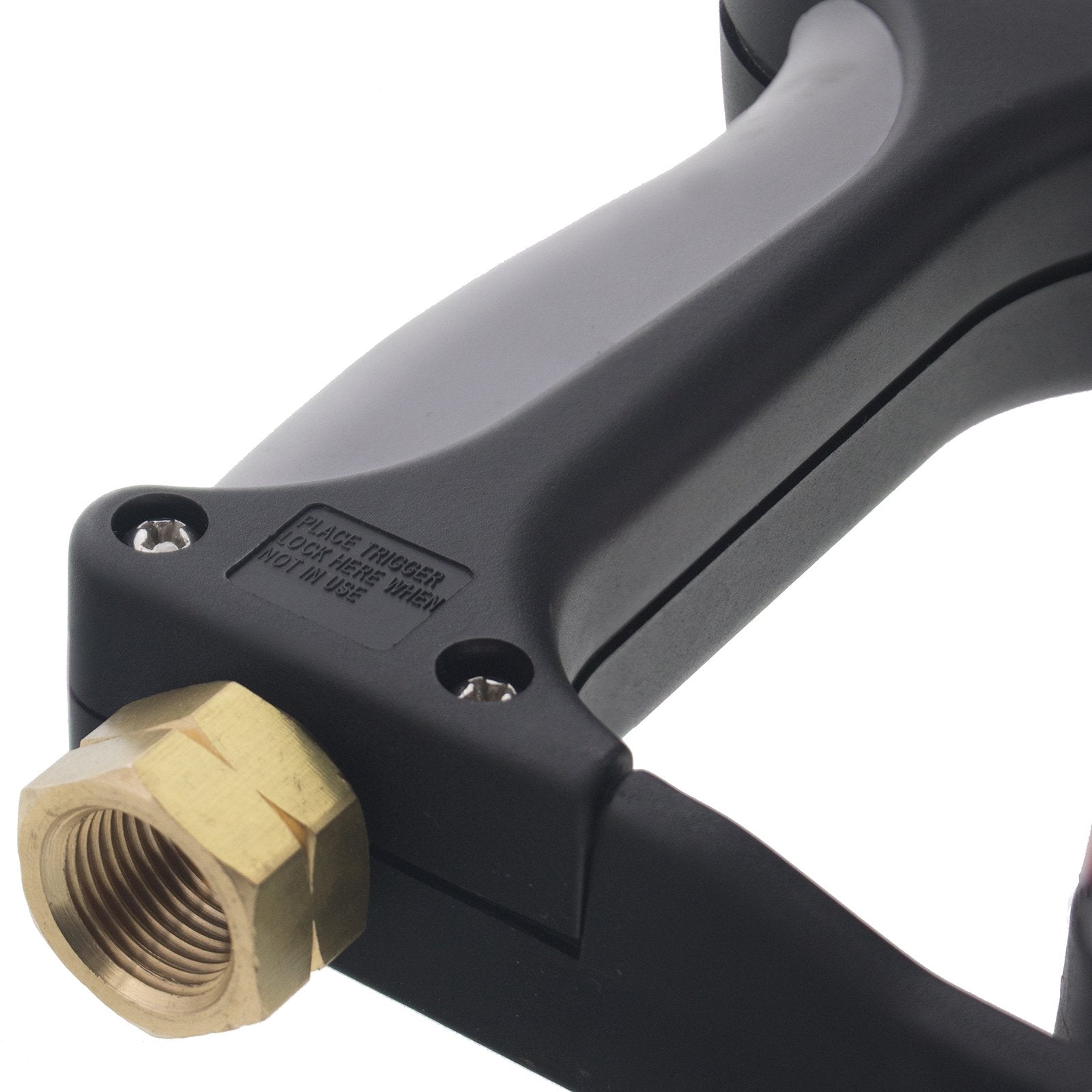 Raptor Blast deluxe inlet and 3/8 to 1/4 inch connections support versatile nozzle setup.