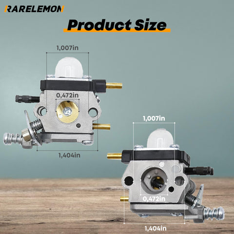 RARELEMON carburetor part close-up highlights precision for Echo tiller compatibility.