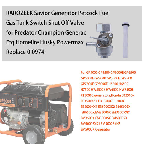 RAROZEEK fuel valve packaging included for quick replacement.