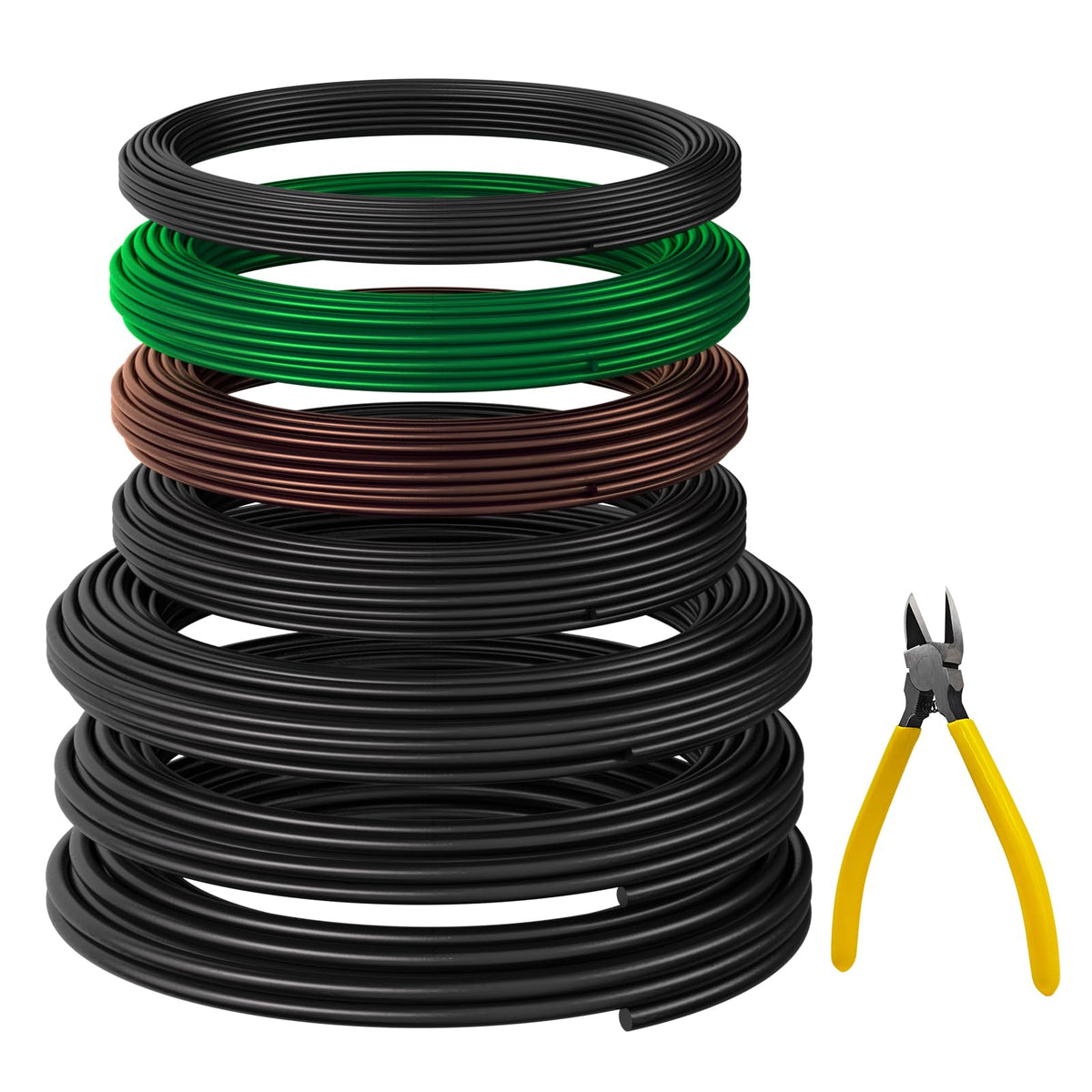 RASKOO bonsai wire 1mm black roll for precise branch shaping and training
